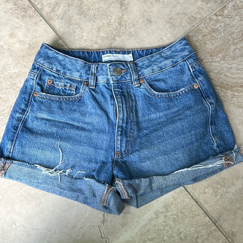 Garage Denim Mom Shorts